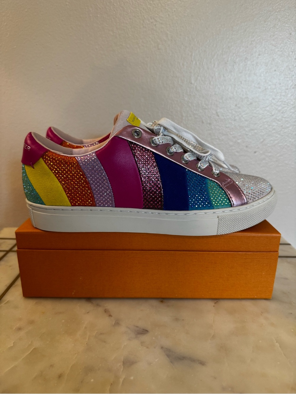 Kurt Geiger Rainbow Bling Lane Sneakers - EUC - Picture 5 of 13